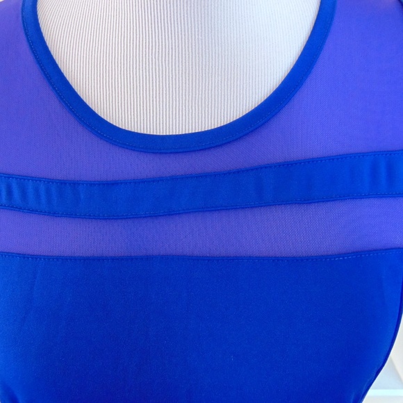 Hotouch Sleeveless A-Line Flare Slim Sheer Dress - Picture 4 of 8